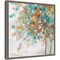 Autumn Mood (Trees) by Eva Watts 16-in. W x 16-in. H. Canvas Wall Art Print Framed in Grey